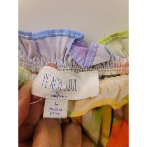 Peach Love Yellow Multiprint Maxi Dress with Pockets - Picture 6 of 9